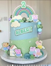 George pig glitter cake - george,