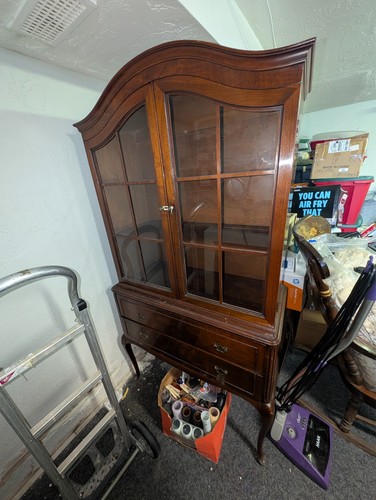 Antique china closet - antique,