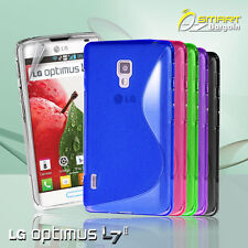 S Curve Gel Case For LG Optimus L7 II P713 L7 2 + SP TPU Jelly Skin Soft Cover