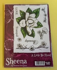 A Little Bit Sketchy - Sheena Douglass - A6 Unmounted Rubber Stamp New