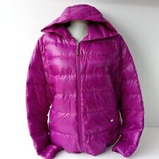 ? Pineapple Debbie Moore Women's Down Feather Jacket Purple Lightweight Size 16