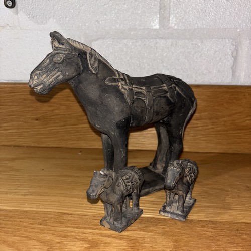 Vintage tang horse statue - tang, x3