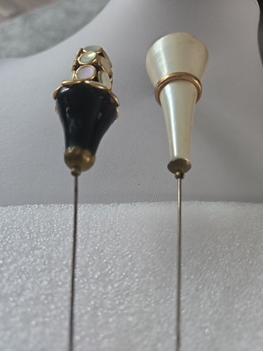 Vintage art deco hat pins - deco,