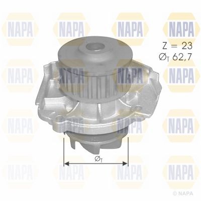 Napa water pump for - napa, fiat