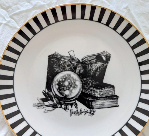 Halloween plates candy stripe - plates,