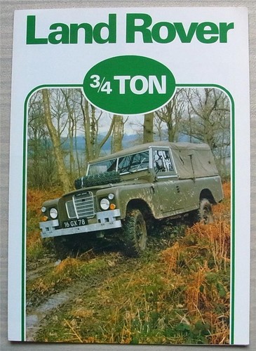 Land rover ton military - rover, 3/4