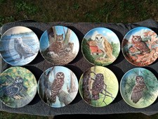 Bradford Exchange Limited Edition  8 x  Knowles The stately owls series.