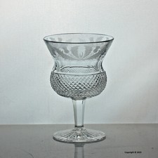 Edinburgh Crystal Thistle pattern champagne or sherbet glass