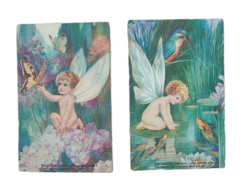 Two vintage raphael tuck - two,
