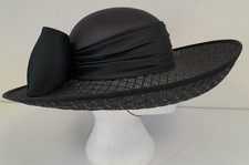 Ladies Black Formal Hat Genevieve Louis Designs by Nigel Rayment  A24 G16