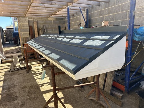 Fibreglass roof canopy - fibreglass,