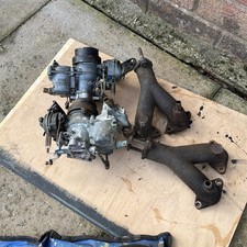 VW Solex 32-34 PDSIT-2 3 Twin carbs & manifolds  Type 4 Bay T2 Part 021 129 607H