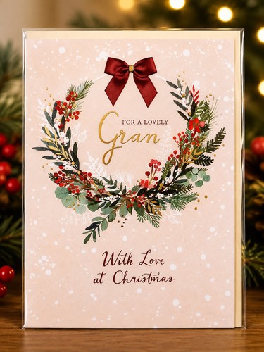 Gran nan christmas card with - christmas,