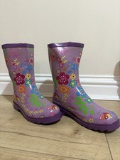 Kids Girls Wellington Wellies  Non-Slip Waterproof Lightweight Rain Boots