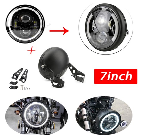 Inch motorcycle headlight - headlight, +