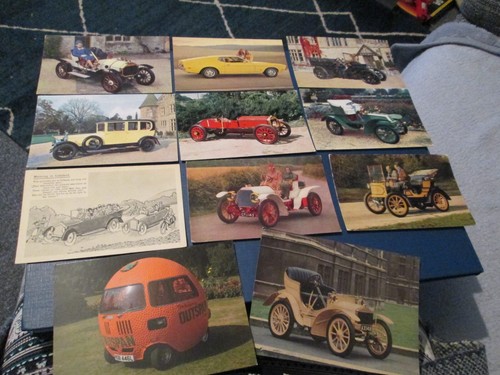 Postcard cars 1908 - 11, cars,