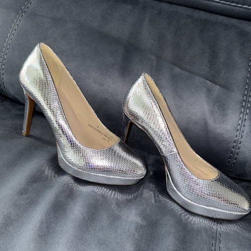 Metallic silver snake skin - snake,