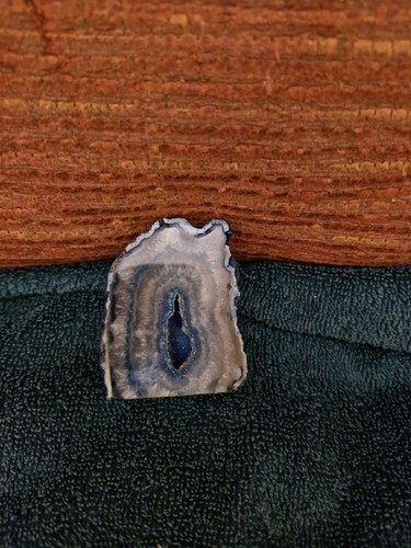 Freeform blue agate semi - blue,