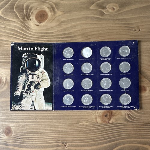 Man flight coin set display - coin,