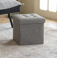 Folding Storage Ottoman Seat