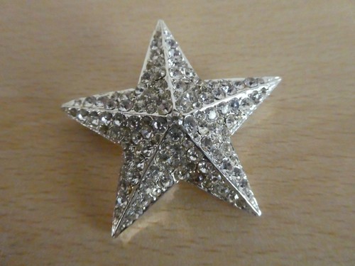 Vintage brooch star silver - vintage,