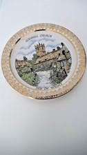 Samsonite-churchill plate depicting Godshill church