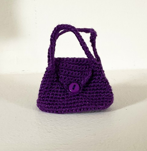 Hand crochet cotton bag with - cotton,