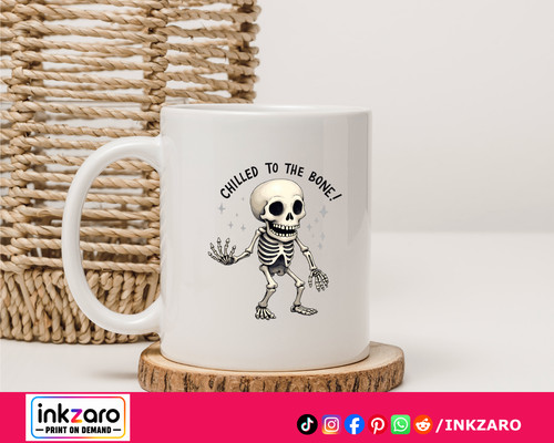 Skeleton coffee cup gothic - cup,
