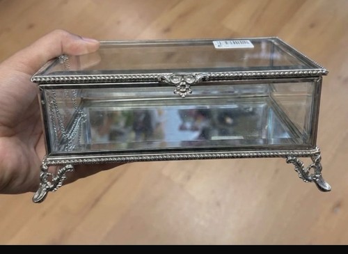 Glass silver plated - silver,