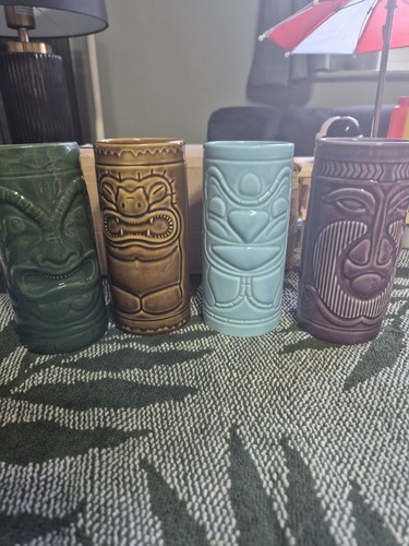 Set tiki mug glasses - 4,