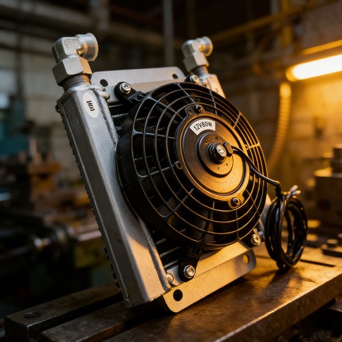 Radiator plus hydraulic fan - plus,