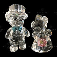 Swarovski Crystal KRIS BEAR YOU AND I 842936 Bride Groom Wedding Mint Boxed Rare