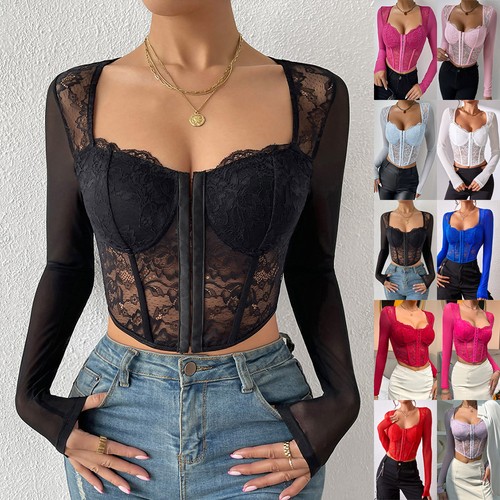 Ladies lace long sleeve - ladies,