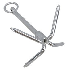 Grapnel Hook Anchor 240mm Grappling 316 Stainless steel Marine Grade