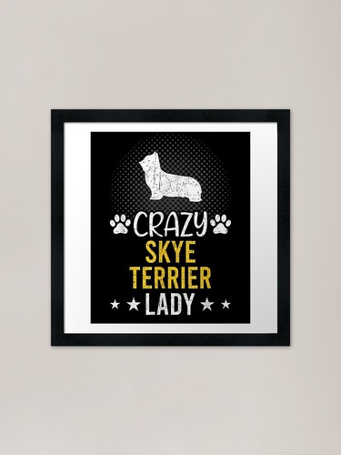 Crazy skye terrier lady dog - crazy,