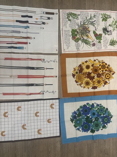 Bundle vintage tea towels - vintage,