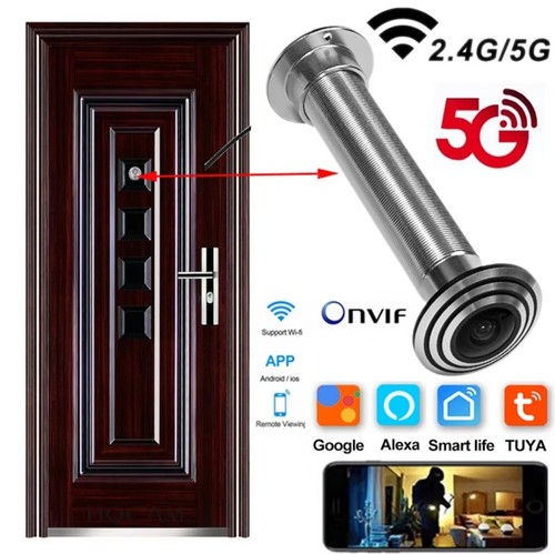 Door viewer camera dual - camera, 5g