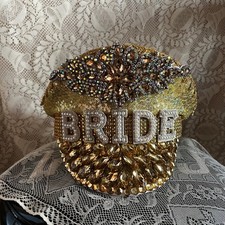 Womens Gold Sequin Captains