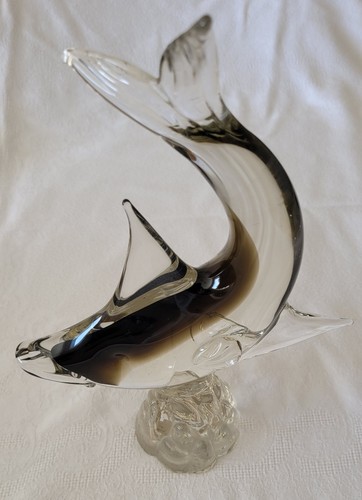 Murano glass merlin leaping - murano,