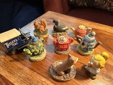 Job Lot Tetley Tea Ornaments Figures & Van Collectables 1990s Vintage
