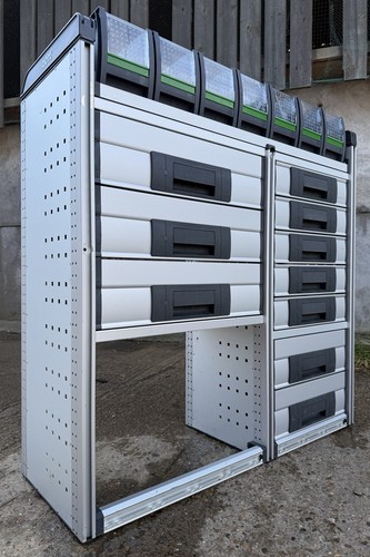 Van racking shelving drawers - van,