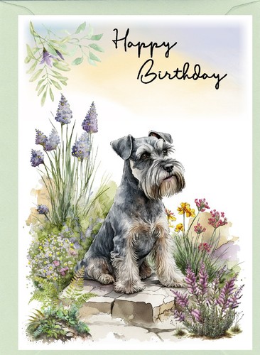 Miniature schnauzer dog - miniature,