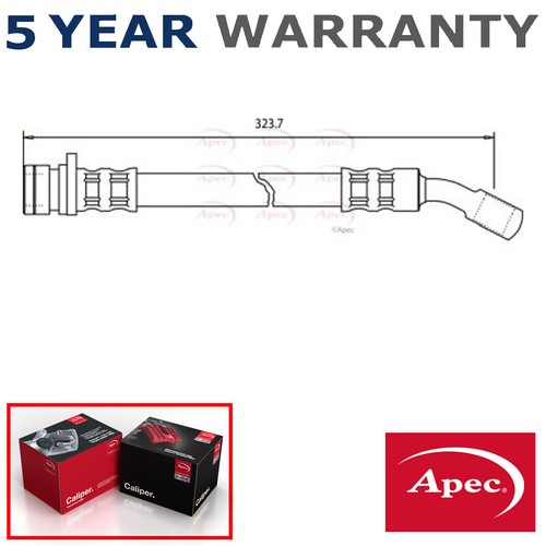 Apec rear brake hose fits - apec,