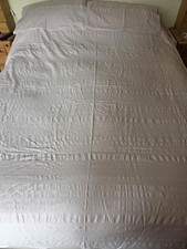 Dusky Pink Seersucker King Size Duvet Cover and Pillowcases