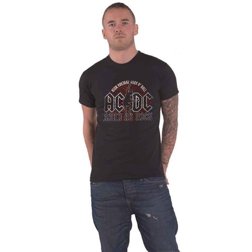 Shirt hard as rock - ac/dc, t