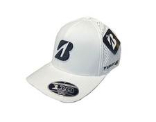 NEW 2024 Bridgestone Golf Tour Laser White Adjustable Golf Hat/Cap