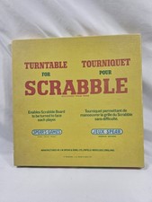 Vintage SCRABBLE TURNTABLE Deluxe Spear’s 1973 Original Box