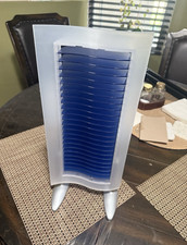 Silver Blue Plastic