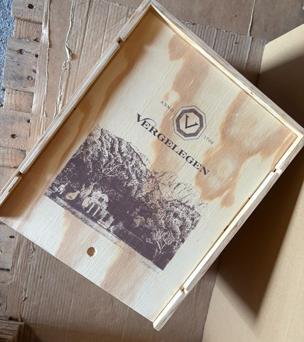 Empty wooden wine box crate - wine, crate.