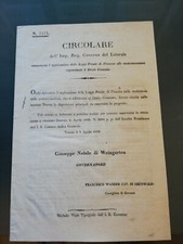 TRIESTE 7 APRIL 1836 CIRCULAR DOCUMENT 'IMP. REG. LITTORAL GOVERNMENT 
